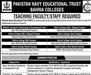 teaching jobs in pak navy