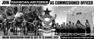 Join PAF as Commissioned Officer July 2025: Good to Apply Now